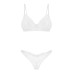 Комплект Obsessive Alissium 2-pcs set, M/L, кружево, лиф с мягкой чашкой, трусики танга - Фото №6