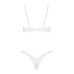 Комплект Obsessive Alissium 2-pcs set, M/L, кружево, лиф с мягкой чашкой, трусики танга - Фото №7