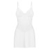 Пеньюар Obsessive Alissium chemise & thong, XL/2XL, кружевной лиф, стринги в комплекте - Фото №4