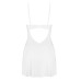 Пеньюар Obsessive Alissium chemise & thong, XL/2XL, кружевной лиф, стринги в комплекте - Фото №5
