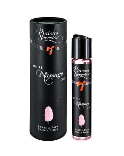 Масажна олія Plaisirs secrets Candy Floss (59 мл) з афродизіаками, їстівна, подарункове паковання - Фото №1