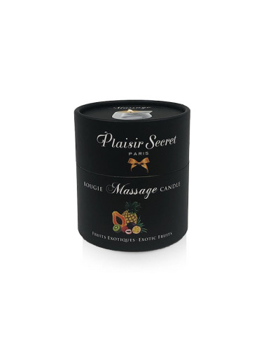 Масажна свічка Plaisirs Secrets Pineapple Mango (80 мл) подарункова упаковка, керамічний посуд - Фото №2