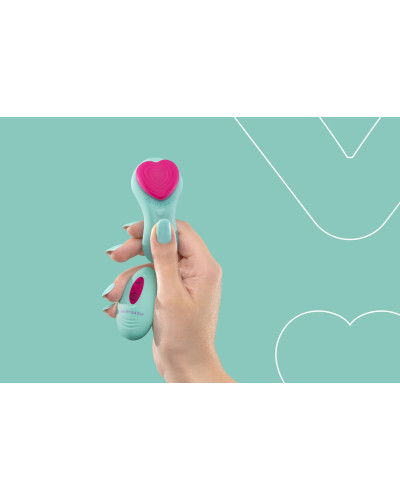 Вібратор у трусики FairyGasm HeartGem green, на магніті, пульт ДК - Фото №10