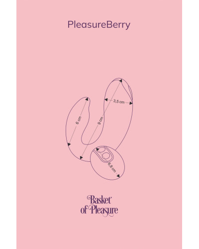 Вибратор для пар FairyGasm PleasureBerry blue, зарядный кейс, пульт ДУ - Фото №11