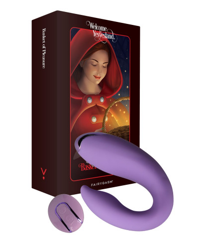Вибратор для пар FairyGasm PleasureBerry violet, зарядный кейс, пульт ДУ - Фото №1