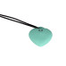 Мини-вибратор «Сердечко» FairyGasm PleasureStone green, 9 режимов, на шнурке - Фото №3