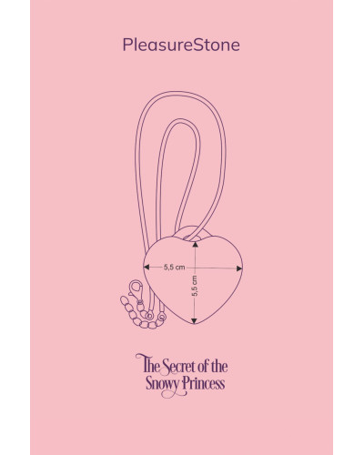 Мини-вибратор «Сердечко» FairyGasm PleasureStone green, 9 режимов, на шнурке - Фото №7