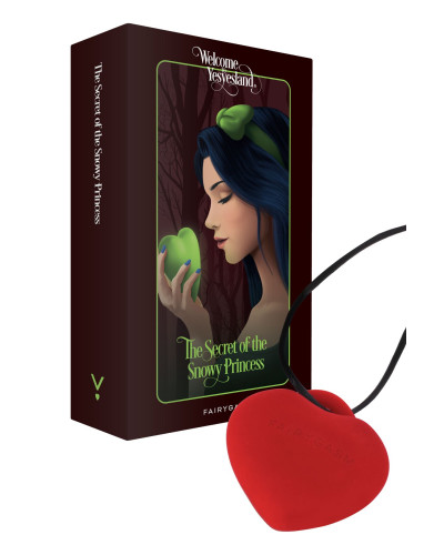 Мінівібратор «Сердечко» FairyGasm PleasureStone red, 9 режимів, на шнурку - Фото №1