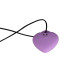 Мінівібратор «Сердечко» FairyGasm PleasureStone violet, 9 режимів, на шнурку - Фото №3