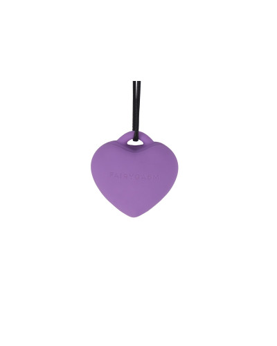 Мінівібратор «Сердечко» FairyGasm PleasureStone violet, 9 режимів, на шнурку - Фото №4
