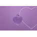 Мінівібратор «Сердечко» FairyGasm PleasureStone violet, 9 режимів, на шнурку - Фото №5