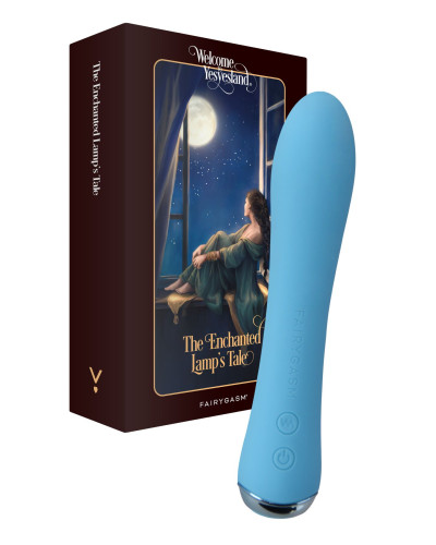 Вібратор з підігрівом FairyGasm WowGenie blue, підігрів до 42 °C - Фото №1