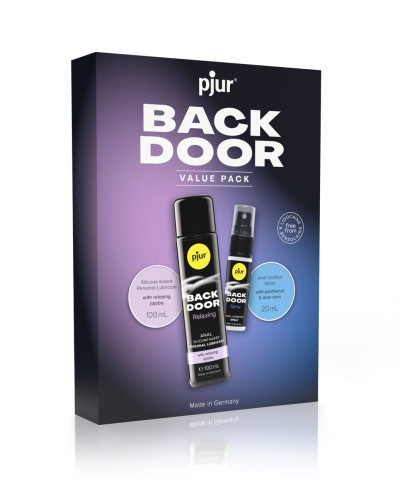 Подарочный набор pjur BACK DOOR Value Pack: силиконовая смазка 100 мл и расслабляющий спрей 20 мл - Фото №1