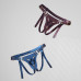 Трусики для страпона Strap-On-Me Leatherette Harness Generous - One Size - Blue - Фото №5