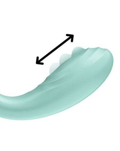Вібратор із перлинною стимуляцією точки G Satisfyer Rrrolling Pleasure Mint (м'ята упаковка!!!) - Фото №3