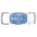 Мастурбатор Fleshlight Quickshot Turbo Blue Ice, компактний, чудово для пар і мінету - Фото №5