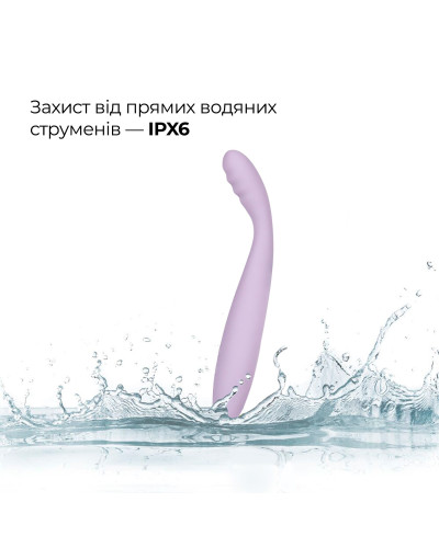Тонкий смарт-вібратор точки G Svakom Cici 2 Lilac, підігрів до 38 °C - Фото №8