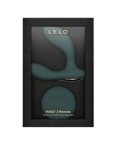 Массажер простаты LELO Hugo 2 Remote Green, 2 мотора, очень мощный, пульт ДУ - Фото №4