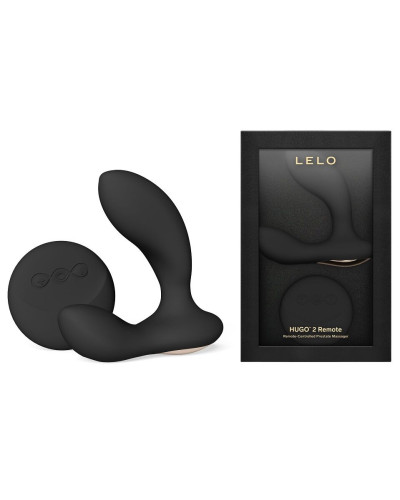 Масажер простати LELO Hugo 2 Remote Black, 2 мотори, дуже потужний, пульт ДК - Фото №2