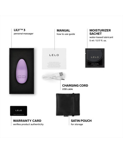 Мини-вибратор для клитора LELO Lily 3 Calm Lavender, 10 режимов, очень мощный - Фото №2