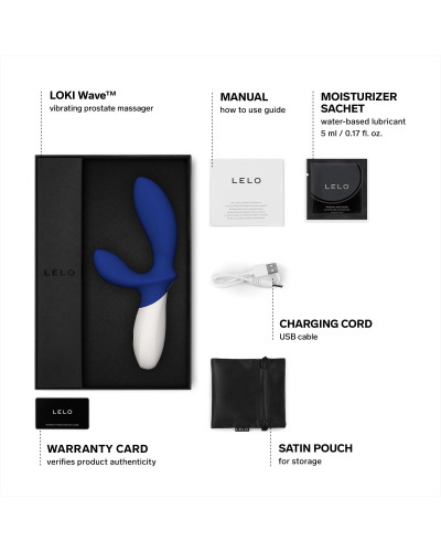 Масажер простати LELO Loki Wave Federal Blue, 2 мотори, манливий рух + стимуляція промежини - Фото №4