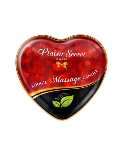 Масажна свічка серце Plaisirs Secrets Natural (35 мл) - Фото №2