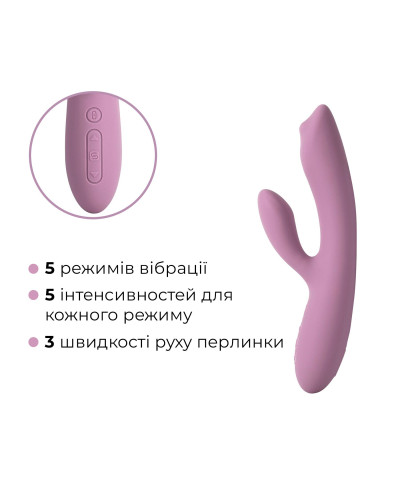 Смарт вибратор-кролик с жемчужной стимуляцией точки G Svakom Trysta Neo - Фото №4