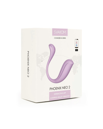 Інтерактивне віброяйце Svakom Phoenix Neo 2 Pastel Lilac, оновлена модель - Фото №10