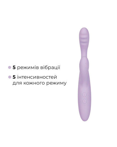 Тонкий кролик-вібратор Svakom Cici+ 2 Lilac, керування зі смартфона, підігрів до 38 °C - Фото №4