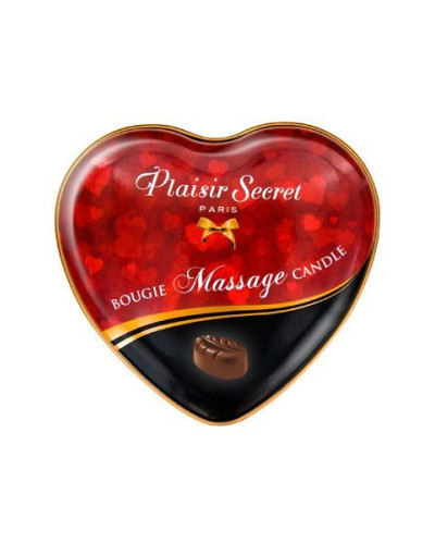 Массажная свеча-сердечко Plaisirs Secrets Chocolate (35 мл) - Фото №2