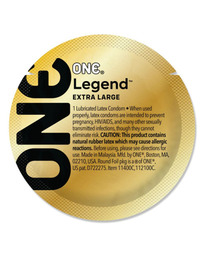 Набір презервативів ONE Legend Extra Large 100 шт, мегапак тюб - Фото №2