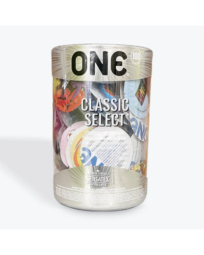 Набор презервативов ONE Classic Select - Contest Collection 100 шт, мегапак тюб - Фото №1