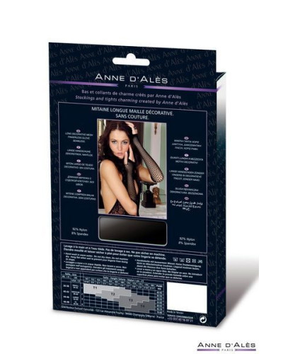Мітенки сітка Anne De Ales Black - Фото №3
