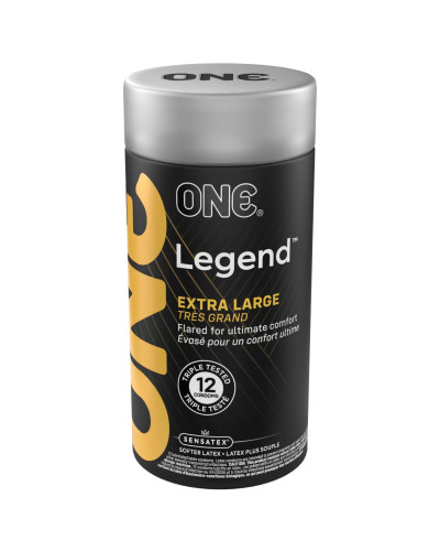 Презервативи ONE Legend Extra Large 12 шт, подарункова упаковка тюб - Фото №1