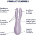 Клиторальный вибратор Satisfyer Threesome 2 Violet - Фото №6