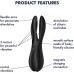 Кліторальний вібратор Satisfyer Threesome 2 Black - Фото №6