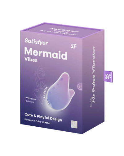 Вакуумный клиторальный стимулятор Satisfyer Mermaid Vibes Violet/Pink - Фото №5