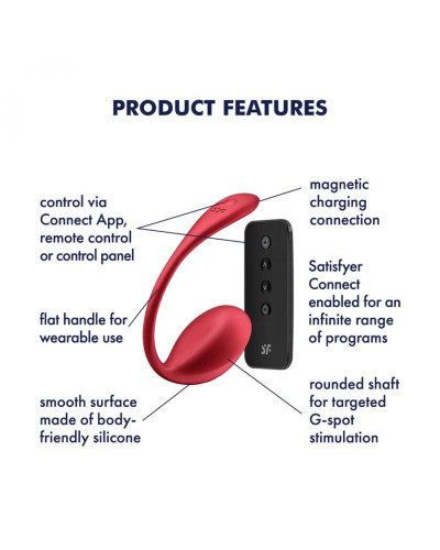 Віброяйце Satisfyer Shiny Petal Connect App - Фото №4