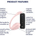 Виброяйцо Satisfyer Ribbed Petal Connect App Rose - Фото №6