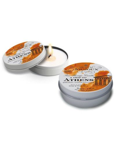 Масажна свічка Petits Joujoux - Athens - Musk and Patchouli (43 мл) з афродизіаками - Фото №2