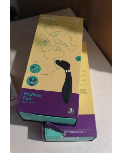 Вібратор для пар Satisfyer Endless Fun Black (м'ята упаковка!!!) - Фото №2