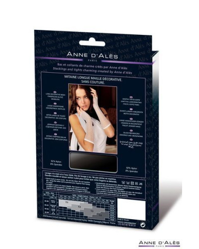 Мітенки сітка Anne De Ales White - Фото №3