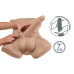 Торс с фаллоимитатором на присоске SilexD Apollo L Male Torso Caramel - Фото №6