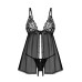 Пеньюар и трусики Obsessive Blomentis babydoll & thong XL/2XL - Фото №3