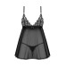 Пеньюар и трусики Obsessive Blomentis babydoll & thong XL/2XL - Фото №4
