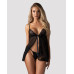 Пеньюар и трусики Obsessive Blomentis babydoll & thong XL/2XL - Фото №6
