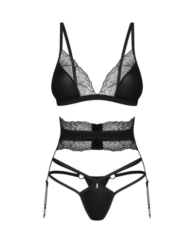 Комплект Obsessive Lobellis 3-pcs set XL/2XL - Фото №3