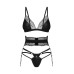 Комплект Obsessive Lobellis 3-pcs set XL/2XL - Фото №3
