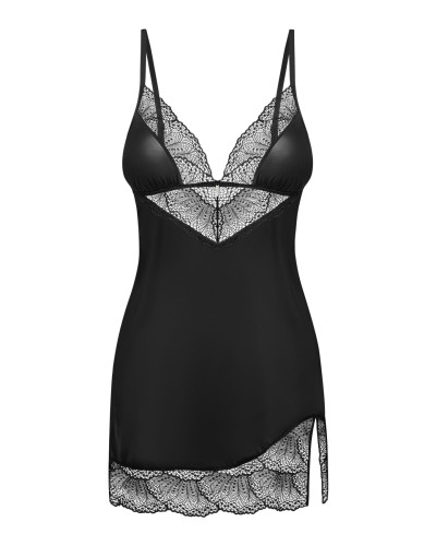 Пеньюар и трусики Obsessive Lobellis chemise & thong M/L - Фото №3