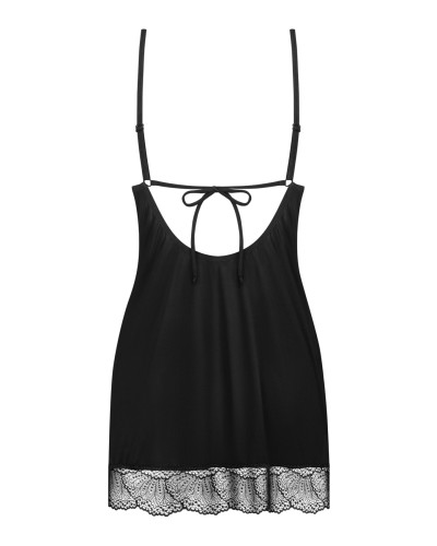Пеньюар и трусики Obsessive Lobellis chemise & thong M/L - Фото №4